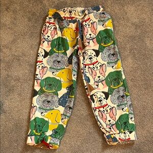 Mini Boden Dog Rainbow Print Pants